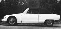 Citroen black and white Classic car