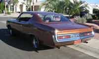 AM classic car rear view of The Machine