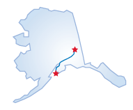 Driving route map