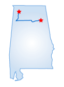 Driving route map