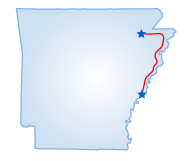 Driving route map