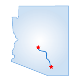 Driving route map