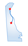 Driving route map
