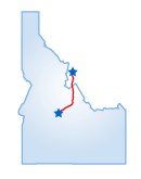 Driving route map