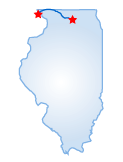 Driving route map
