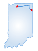 Driving route map