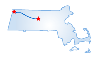 Driving route map