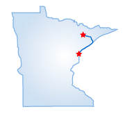 Driving route map
