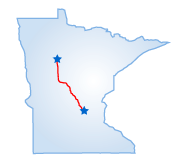 Driving route map