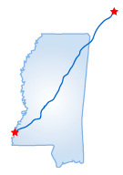 Driving route map