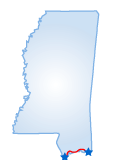Driving route map