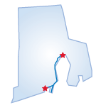 Driving route map
