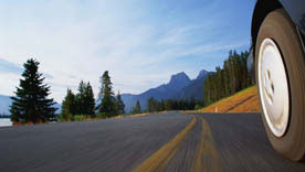 ESC wheel on road
